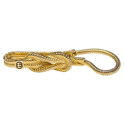 Pre-owned Gucci Vintage Twisted Sail Money Clip Pin 1970s In Brown