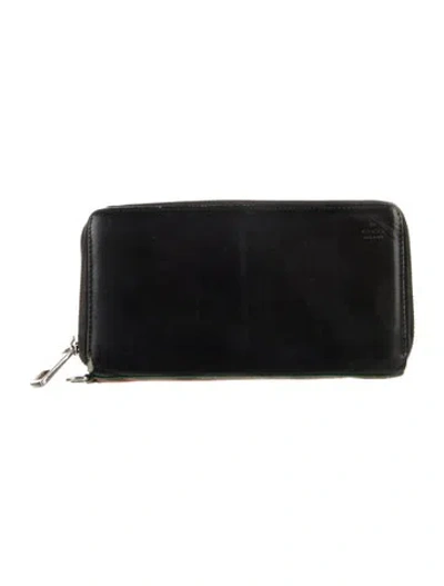 Pre-owned Gucci Vintage Web Accent Wallet In Black