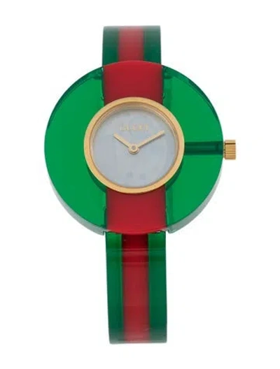 Pre-owned Gucci Vintage Web Watch, 35mm In Multicolor