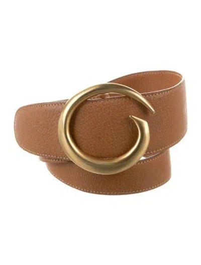 Pre-owned Gucci Vintage Wide Belt In Neutral