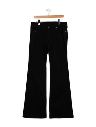Pre-owned Gucci Vintage Wide Leg Jeans In Black