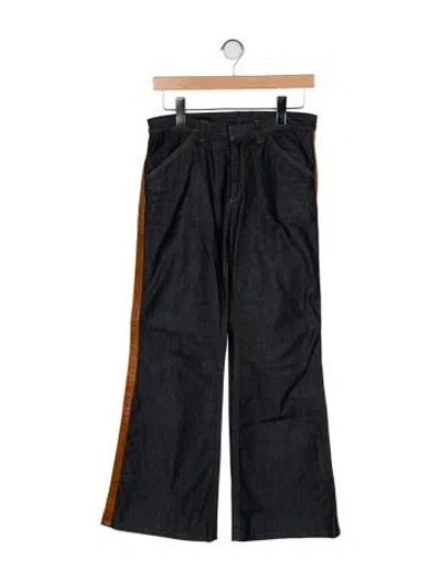 Pre-owned Gucci Vintage Wide Leg Jeans In Multi