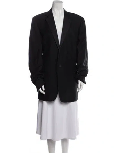 Pre-owned Gucci Vintage Wool Blazer In Black