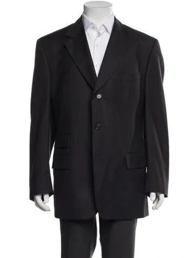 Pre-owned Gucci Vintage Wool Blazer In Black