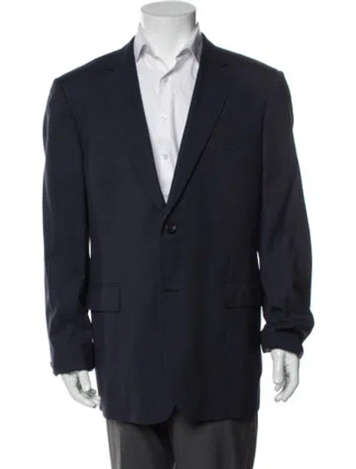 Pre-owned Gucci Vintage Wool Blazer In Blue