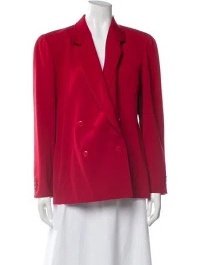 Pre-owned Gucci Vintage Wool Blazer In Red