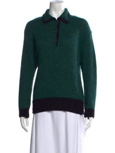 Pre-owned Gucci Vintage Wool Sweater In Green