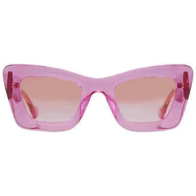 Pre-owned Gucci Violet Cat Eye Ladies Sunglasses Gg1552s 003 49 Gg1552s 003 49 In Purple