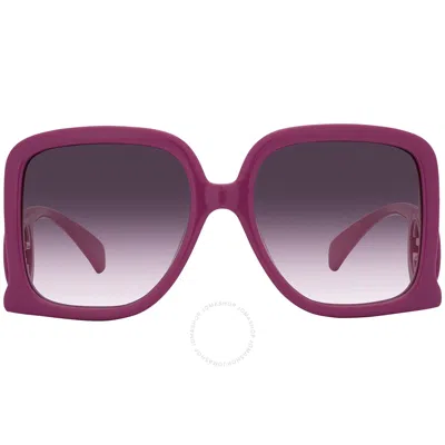 Gucci Violet Gradient Square Ladies Sunglasses Gg1326s 004 58 In Purple