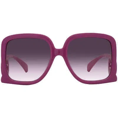 Pre-owned Gucci Violet Gradient Square Ladies Sunglasses Gg1326s 004 58 Gg1326s 004 58 In Purple
