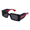 Gucci Grey Rectangular Ladies Sunglasses Gg1860s 003 52