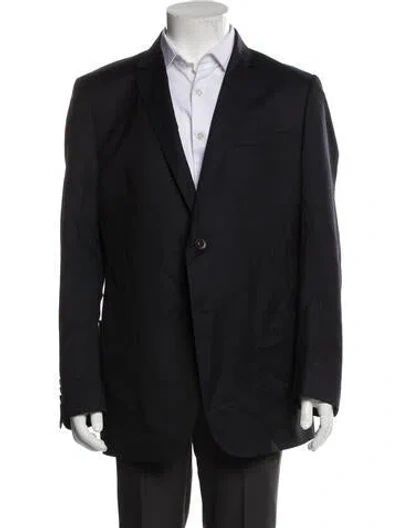 Pre-owned Gucci Virgin Wool Blazer In Blue