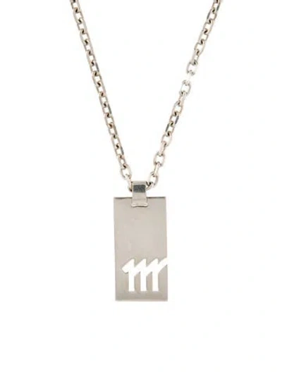 Pre-owned Gucci Virgo Pendant Necklace, 19.5" In Multi