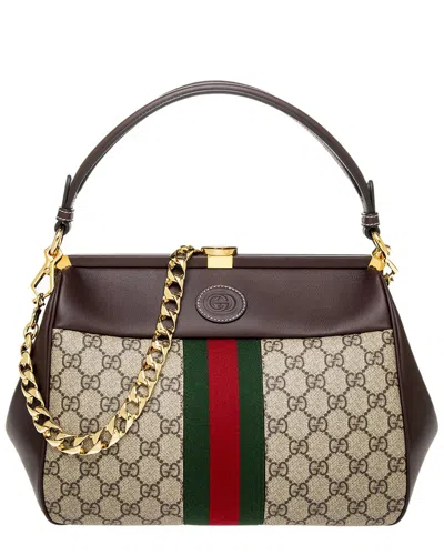 Gucci Beige Virgo Gg Supreme Canvas Bag