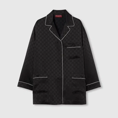 GUCCI GUCCI VISCOSE GG JACQUARD SHIRT