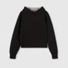 Gucci Viscose Jersey Hooded Sweatshirt In Black