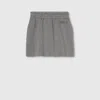 Gucci Viscose Jersey Mini Skirt In Grey