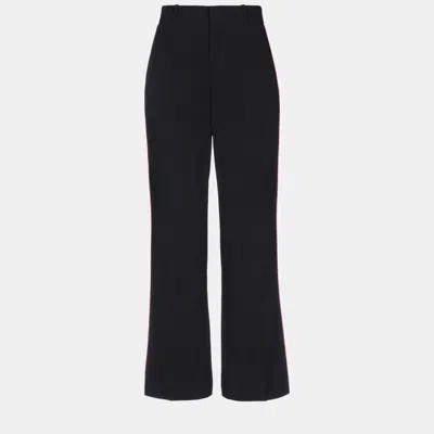 Pre-owned Gucci Viscose Trousers 40 In Black