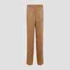 Gucci Gg Jacquard Pants In Vintage Camel