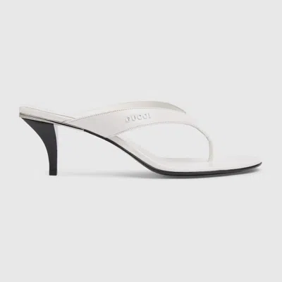 Gucci Vittoria Damen-zehensandale In White