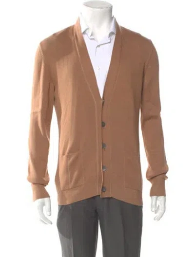 Pre-owned Gucci V-neck Long Sleeve Cardigan In Neutral