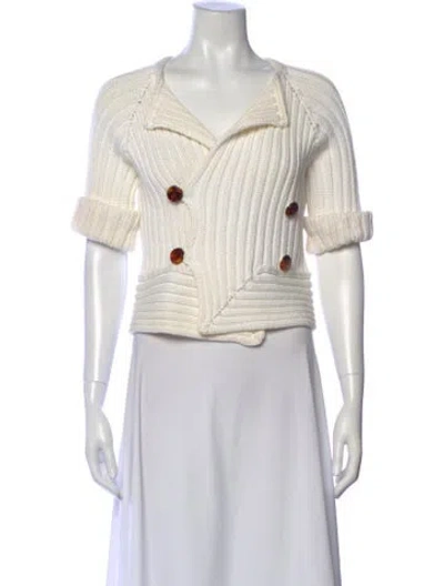 Pre-owned Gucci V-neck Sweater In Neutral