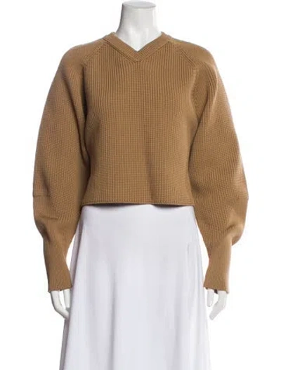 Pre-owned Gucci V-neck Sweater W/ Tags In Neutral