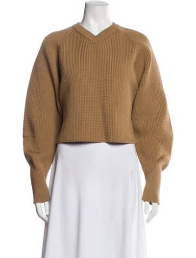 Pre-owned Gucci V-neck Sweater W/ Tags In Neutrals