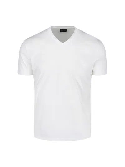 Gucci V-neck T-shirt In White