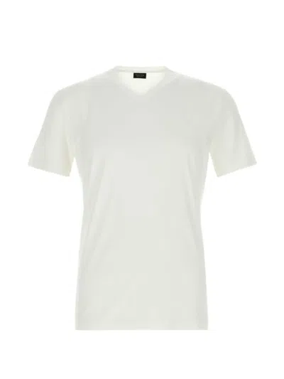 Gucci V-neck T-shirt In White