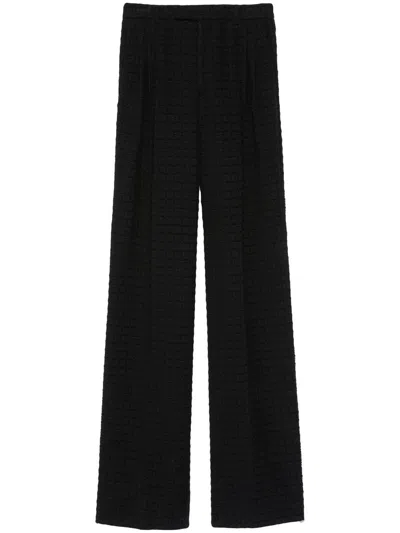Gucci Tweedhose Mit Hohem Bund In Black
