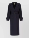 GUCCI WAIST BELTED WOOL TRENCH WITH BACK PLEAT