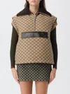 Gucci Waistcoat Woman Camel In Brown