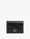 Gucci Gg Marmont Matelassé Leather Wallet In Black