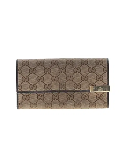 Pre-owned Gucci Wallet In Brown