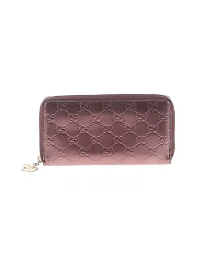 Pre-owned Gucci Wallet In Burgundy