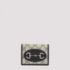 Gucci Anchor Gg Supreme Wallet In Ebony Black