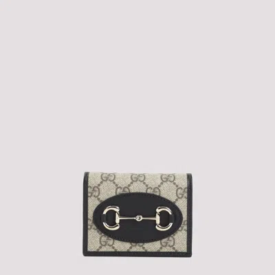 Gucci Anchor Gg Supreme Wallet In Black