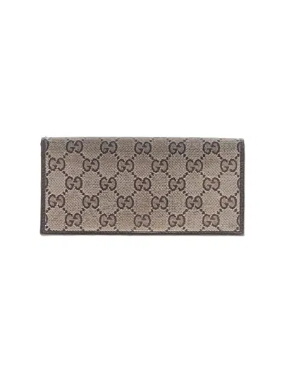 Pre-owned Gucci Wallet In Gray