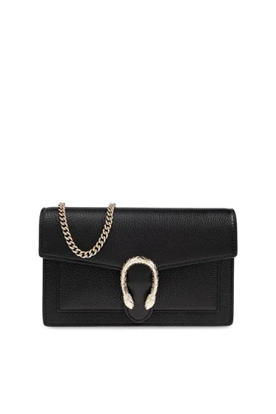 Gucci Wallet On Dionysus Chain In Black