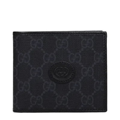 Gucci Wallet Supreme Men Fabric Black