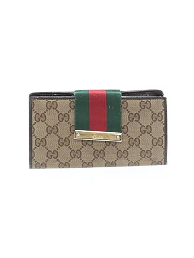 Pre-owned Gucci Wallet In Tan