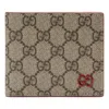 Gucci Wallet With Gg Detail 'beige Ebony Supreme'