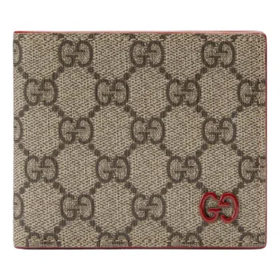 Gucci Wallet With Gg Detail 'beige Ebony Supreme'
