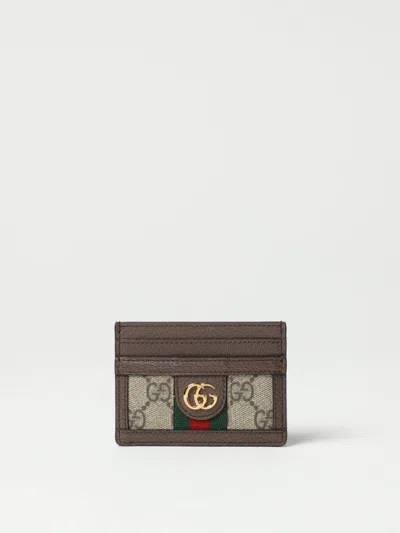 Gucci Wallet Woman Beige In Brown