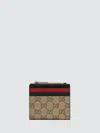 Gucci Web Small Wallet In Brown