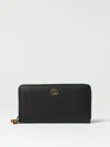 Gucci Calf-leather Zip-fastening Wallet In Black