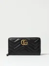 Gucci Gg Marmont Matelasse Leather Zip Around Wallet