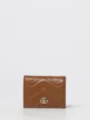 Gucci Wallet Woman Leather In Brown