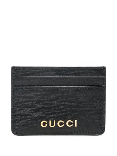 Gucci Logo Card Holder In Black